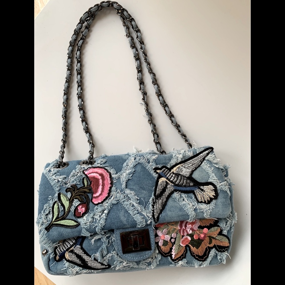 NWT Cristina Sabatini Chloe Denim Handbag
